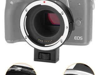 Adaptor pentru montură pentru obiectiv JINTU Convertoare EF-EOS M compatibile cu obiectivele Canon foto 2