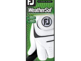 Мужские перчатки для гольфа FootJoy WeatherSof, упаковка из 2 шт. (белые) foto 2