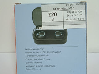 Casti BT Wireless M10