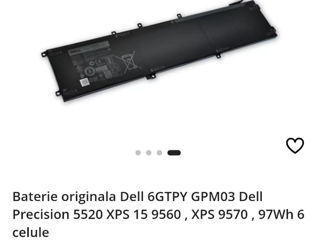 Baterie originala Dell 6GTPY GPM03 Dell Precision 5520 XPS 15 9560 , XPS 9570 , 97Wh 6 celule foto 3
