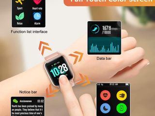 Smart watch ceas часы women, waterproof smartwatch full touch screen fitness with heart rate foto 8