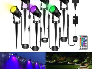 Lumini LED RGB de gradina 20m 18W  din Aluminiu foto 1