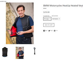 Жилет с подогревом BMW Motorrad foto 7