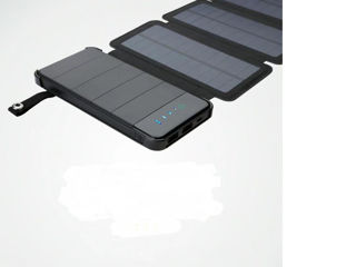 Солнечная панель 6 секций с Рower Bank-10000 mAh=USB с фонариком=беспроводной зарядки для мобильника foto 7