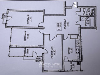 Apartament cu 3 camere, 100 m², Buiucani, Chișinău foto 8