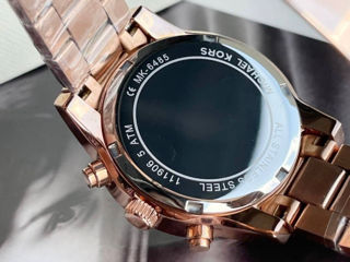 Ceas de damă Michael Kors cu set de cristale cu cronograf Ritz Rose-Gold foto 7