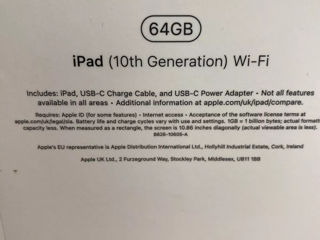 iPad 10 Blue 64gb Wi-Fi noua! Livrare gratuita Chisinau! Garantie Apple 1 an!  Cel mai bun pret foto 4