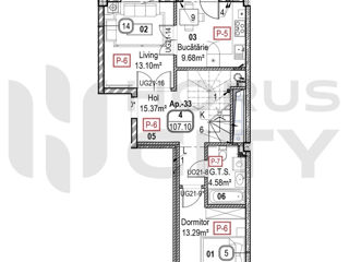 Apartament cu 3 camere, 107 m², Râșcani, Chișinău foto 6