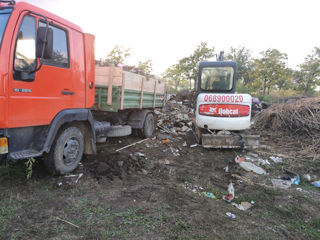 Bobcat, camioane, miniexcavator. apeduct, Demolarea, Gunoi. foto 3