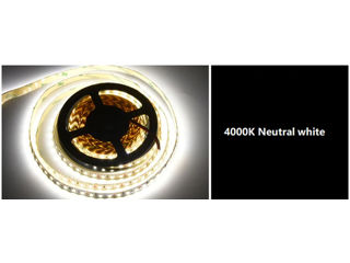 Bandă LED strălucitoare 220V, 12 W/m, 2835, 10m, 1200 LED, 4000K Nou!!!    Bandă LED pentru 220 volț foto 4