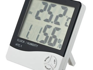 Часы с термометром и будильником. Бесплатная доставка. foto 4