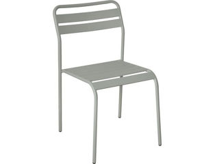 Scaun de metal CADIZ (Alb)