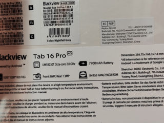 Планшет Blackview Tab 16 Pro 16/256GB. Новый запечатанный foto 3