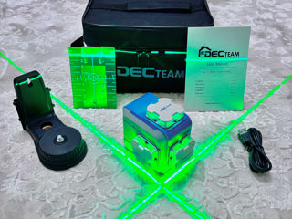 Lazer 3D/4D DecTeam  M03CG / M04CG / Huepar M03CG 12 linii + geantă + acumulator + magnet + livrare