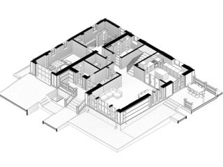 Casă de locuit individuală cu 3 niveluri/ stil neoclasic/ 243.4 m2/ renovare/ construcții/ proiecte foto 7