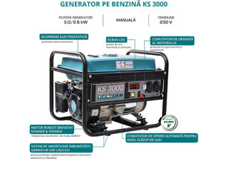 Generator pe benzina "Konner & Sohnen" KS 3000 фото 4