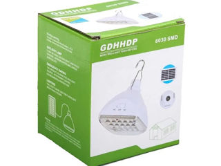 Lampa suspendata LED cu Panou Solar 6030 SMD GDHHDP Descriere: Lampa suspendata cu LED cu panou sola foto 4