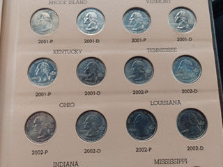 Set album US Statehood quarter dollar 1999-2008 P & D foto 3