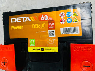 Акумулятор DETA 60Ah / Acumulator Auto DETA 60Ah foto 2