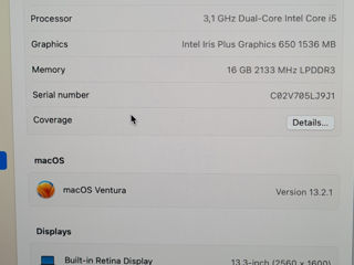 Apple MacBook Pro 13 2017 Touchbar (i5 3.1Ghz/16Gb/256Gb) foto 9