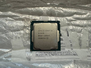 Intel Core i5-8400, 2.80GHZ, LGA 1151