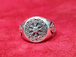 Серебряное мужское кольцо викингов foto 7