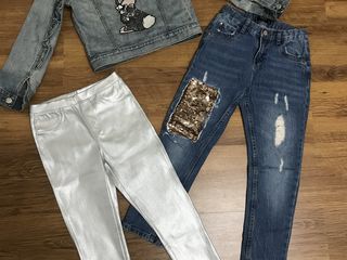 Шорты, юбка, сарафан, футболка, брюки, джинсы, куртка, туника, НМ, Zara, Mango, OVS, 128см 134см foto 7