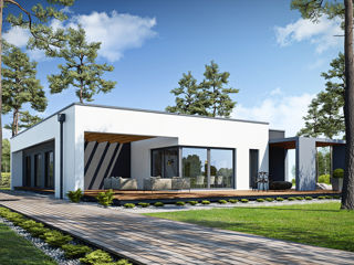 Proiect de casa 180m2 acoperis plat cu 1 nivel / arhitect / proiecte de casa / arhitectura