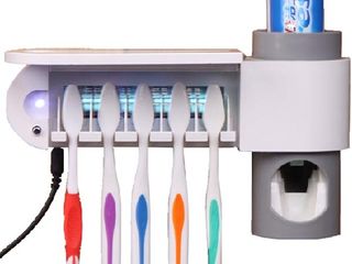 Ультрафиолетовый стерилизатор зубных щеток, держатель и дозатор пасты. foto 1