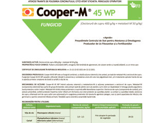 Super Ofertă!!! Fungicid Cooper-M 45 WP  Ambalaj: 20 g. foto 4