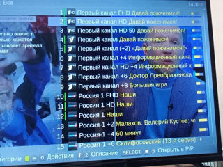 Установка (iptv-телевидения) и праграммы кинозалы