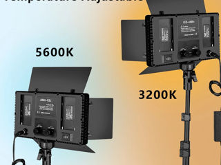 Lampă / Лампа LED Nagnahz U600+ pentru Video Photo Studio Lamp Bi-Color  2500K-8500k foto 6