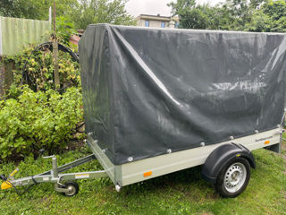 Pritzep remorca autoturism 750 kg aluminium humbaur germania foto 1