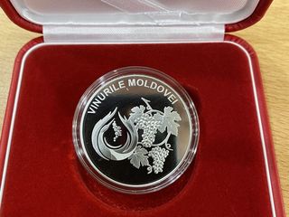 50 lei — Argint — Vinurile Moldovei 2020 Monedă Comemorativă foto 1