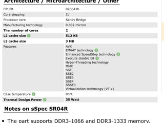 Intel core i3-2310m (mobile 988 fcpga) foto 2