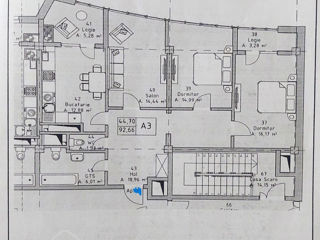 Apartament cu 3 camere, 92 m², Ciocana, Chișinău foto 2