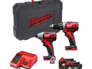 Set instrumente cu acumulatori Milwaukee M18BPP2D-402C-credit-livrare foto 1