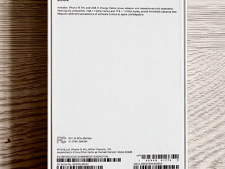 iPhone 15 Pro 1Tb Alb Белый Sigilat + Husa/Чехол