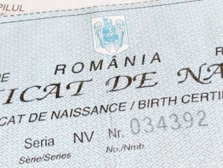 Certificat de nastere, casatorie Romania