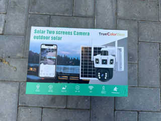 Camera cu panou solar cu două obiective360 grade,4g,WiFi