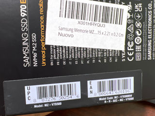 Samsung 970 Evo Plus NVMe M.2 SSD 500gb nou foto 3