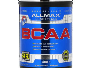 BCAA, быстрорастворимый порошок в соотношении 2:1:1, с нейтральным вкусом, 400 г (ALLMAX США)