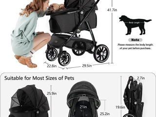 Kenyone Pet Stroller, многофункциональная система для путешествий домашних животных 3 в 1 foto 2