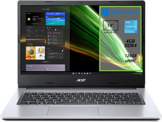 Nou Acer Aspire 1- 14" FullHD IPS, Celeron N4500, 4Gb/128Gb, Win 11 foto 2