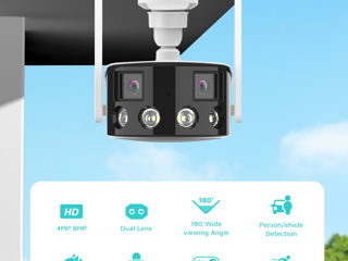 Ip camera video  4MP*4MP, 180 grade foto 9