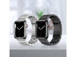 Curea de oțel cu trei margele din seria HOCO iWatch WA10 Grand (38/40/41mm) foto 4