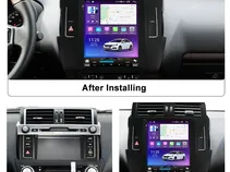 Toyota land cruiser prado 2014-2017 / 2003-2008 tesla stile android foto 3