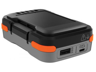 Acumulator / аккумулятор powerbank black+decker bdcb12b li-ion 12v 1.5ah usb foto 2