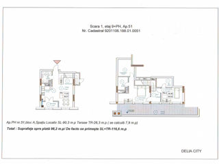 2-х комнатная квартира, 116 м², Центр, Унгень, Унгены фото 18