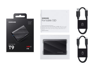 2.0TB Samsung Portable SSD T9 Black, USB-C 3.2 foto 3